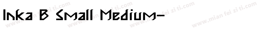 Inka B Small Medium字体转换